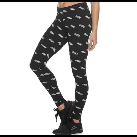 adidas allover print leggings